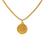 22K Yellow Gold "S" Medallion Pendant - Virani Jewelers