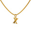 22K Yellow Gold Engraved "X" Pendant - Virani Jewelers