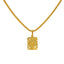 22K Yellow Gold Framed "T" Pendant - Virani Jewelers