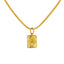 22K Yellow Gold Framed "R" Pendant - Virani Jewelers