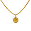 22K Yellow Gold "B" Medallion Pendant - Virani Jewelers