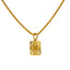 22K Yellow Gold Framed "N" Pendant - Virani Jewelers