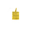22K Yellow Gold Square Pendant W/ Horizontal Etched Pattern - Virani Jewelers