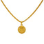 22K Yellow Gold "K" Medallion Pendant - Virani Jewelers