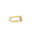 22K Yellow Gold & CZ Stone Dainty Om Ring - Virani Jewelers