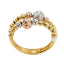22K Multi Tone Gold Ring W/ Double Split Beaded Band - Virani Jewelers