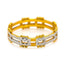 22K Multi Tone Gold Ring W/ Double Band Crown Design - Virani Jewelers