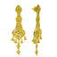 An image of the side and post on the 22K gold earrings from Virani Jewelers.