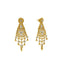 22K Yellow Gold Necklace with Temple shaped Earrings Set - Virani Jewelers