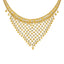 22K Yellow Gold Necklace with Temple shaped Earrings Set - Virani Jewelers
