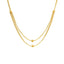 An image of the yellow gold clasp on a 22K Indian necklace from Virani Jewelers