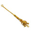 22K Multi Tone Gold Tikka W/ Meenakari Details & Open Cut Flower Pendant - Virani Jewelers