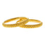 22K Yellow Gold Artisan Bangle Set of 6 (89.7 grams)
