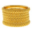 22K Yellow Gold Artisan Bangle Set of 6 (89.7 grams)