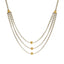 22K Gold Fancy Layered Chain, Length 16inches - Virani Jewelers
