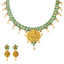 22K Gold & Gemstone Jaded Temple Set - Virani Jewelers
