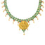 22K Gold & Gemstone Jaded Temple Set - Virani Jewelers