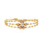 22K Multi- Tone Gold Beaded Bangle (12.5gm)