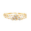 22K Multi- Tone Gold Beaded Bangle (15.6gm)