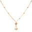 22K Multi-Tone Gold Beaded Chain (9.1gm)