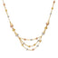 22K Multi-Tone Gold Beaded Chain (26.9gm)