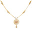 22K Multi-Tone Gold Beaded Pendant Chain (13.4gm)