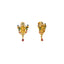 22K Multi Tone Gold & Gemstone Jeweled Temple Set - Virani Jewelers