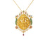 22K Multi Tone Gold & Gemstone Jeweled Temple Set - Virani Jewelers