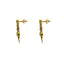 22K Yellow Gold Temple Necklace & Earrings Set W/ Ruby, Emerald, Laxmi Kasu & Draped Multi Strand Collar - Virani Jewelers