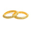 22K Yellow Gold Bangles Set of 2 W/ Open Beaded Filigree Design - Virani Jewelers