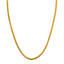 22K Yellow Gold Chain W/ Rounded Wheat Link - Virani Jewelers