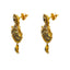 22K Yellow Gold Necklace & Earrings Set W/ Rubies, Emeralds, Kundan & Eyelid Pendants - Virani Jewelers