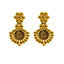 22K Yellow Gold Necklace & Earrings Set W/ Gold Kasu Lining & Gold Ball Accents - Virani Jewelers