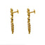 22K Yellow Gold Necklace & Earrings Set W/ Gold Kasu Lining & Gold Ball Accents - Virani Jewelers
