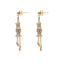 22K Multi Tone Gold Set Necklace & Earrings W/ Beaded Tangled-Tassel Design - Virani Jewelers