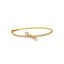 22K Yellow Gold & CZ Bangle (8.9gm)