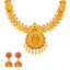 22K-Yellow-Gold&Ruby-Baheera-Temple-Set