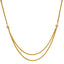 22K Yellow & White Gold Layered Chain (14gm)