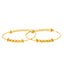 22K Yellow Gold Beaded Infant Bangles (7.6 grams)