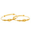 22K Yellow Gold Beaded Infant Bangles (9.2 grams)