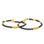 22K Yellow Gold & Black Bead Infant Bracelets (9.2 grams)