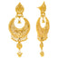 22K Yellow Gold Chandbali Earrings (18.5 grams)