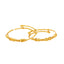 22K Yellow Gold Beaded Infant Bangle Set of 2 (9.2 grams)