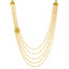22k Yellow Gold Layered Necklace & Beaded Jewelry Set