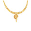 22K Yellow Gold Meenakari Necklace & Earring Set W/ Mango Shaped Pendant - Virani Jewelers