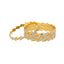 22K Gold Multi Tone Set of Four Bangles, 93.1gm - Virani Jewelers