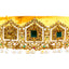 22K Yellow Gold Laxmi Vaddanam Waist Belt w. Gems & Pearls (275 grams)