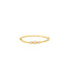 22K Yellow Gold Beaded Bangle w/ White Gold Accents