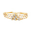 22K Multi-Tone Gold Beaded Bangle (15.7gm)