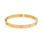 22K Yellow Gold & CZ Flat Bangle (30gm)